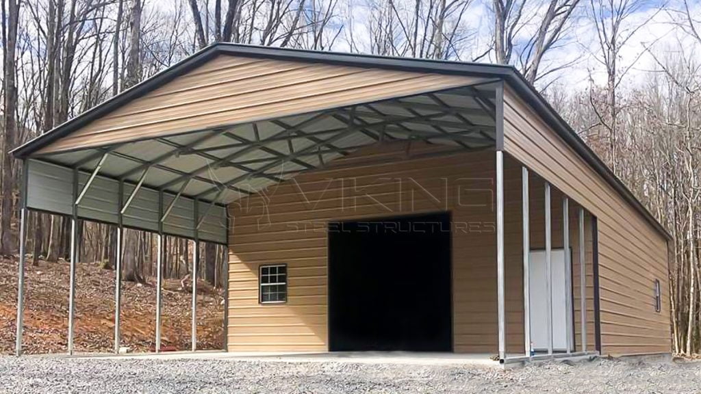 Steel Carport Into Outdoor Entertainment Space